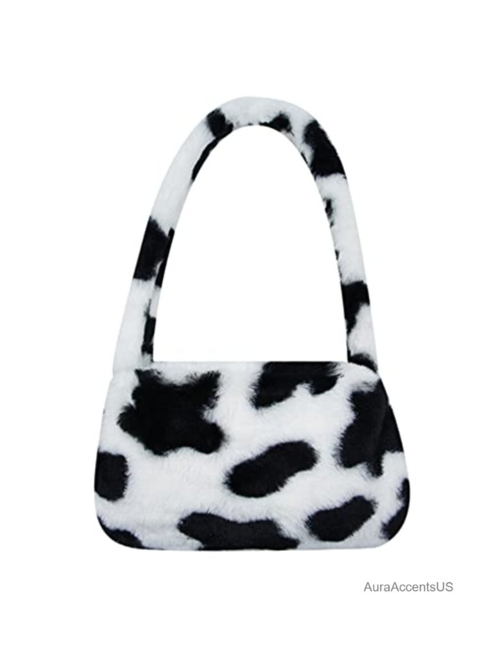 Faux Fur Mini Clutch Purse Fluffy Fuzzy Shoulder Bag Cute Tote Handbag